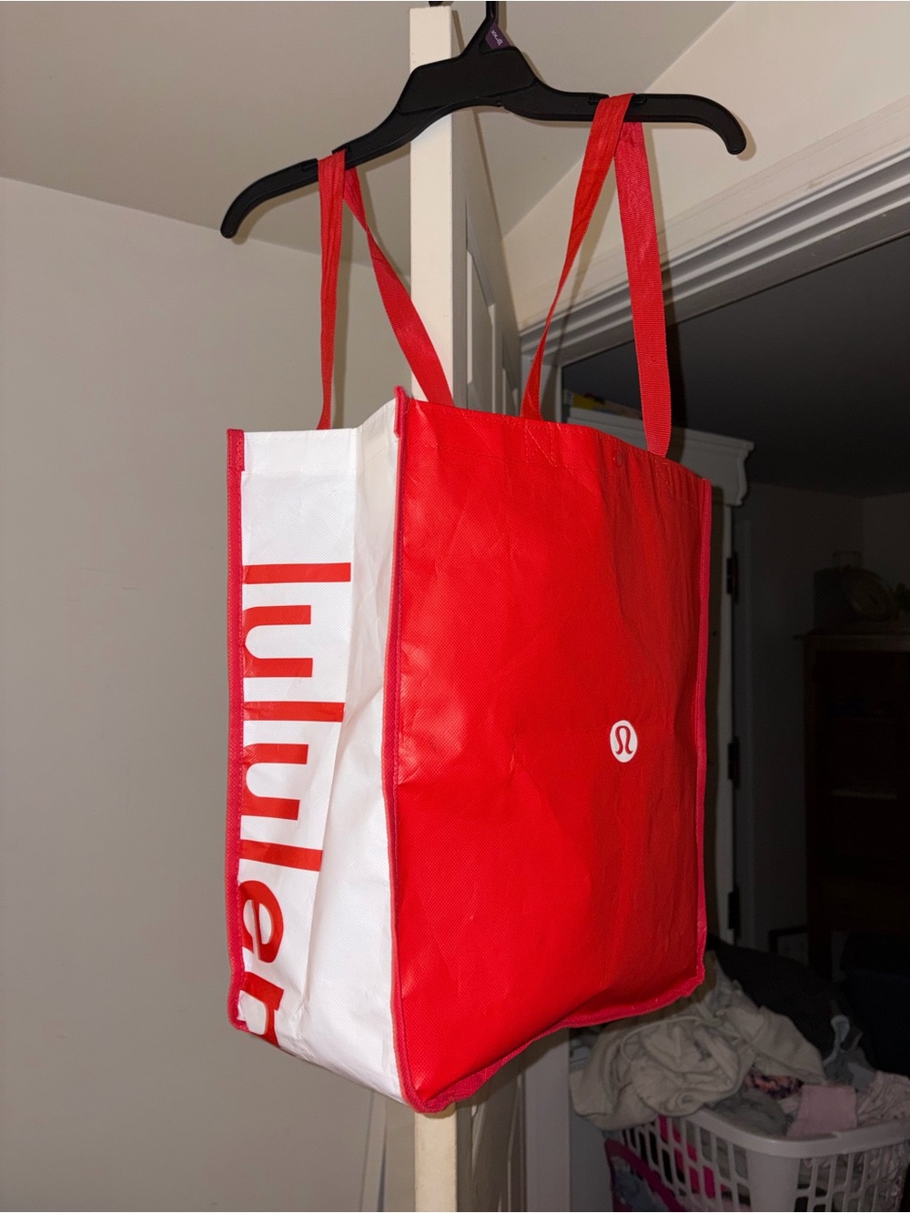 lululemon athletica Red and White Everyday Tote